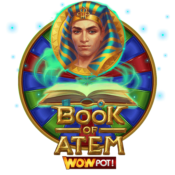 Book of Atem Wowpot slot logga