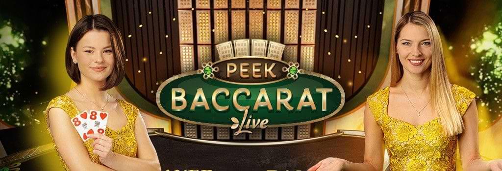 2 kvinnliga live dealers i gul klanning - Peek Baccarat Live - spelrecension