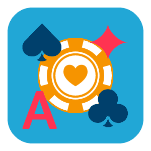 bla ikon med orange pokermarker - poker - casinospel online