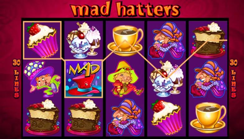symboler Wild Mad Hatters slot