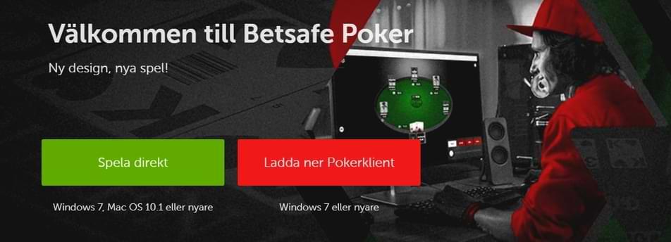 Betsafe Poker - spelar nätpoker online pa dator