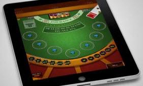 Bordspel hos ett casino på iPad