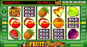 symboler spelautomat frukt klocka - Fruit Festa