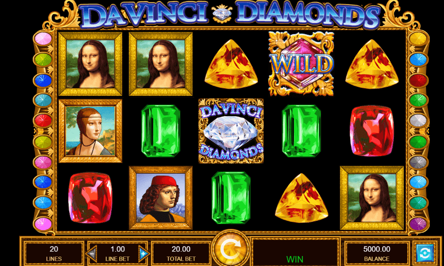Spela Davinci Diamonds slot