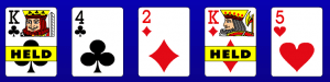 Spela Double Bonus Poker - hållkort