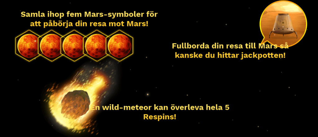 Slots Journey to Mars bonusbanor