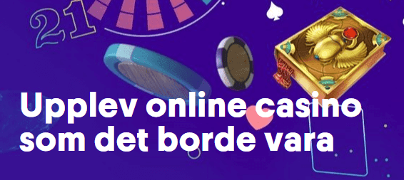 Casumo bonus bild med casinosymboler och text