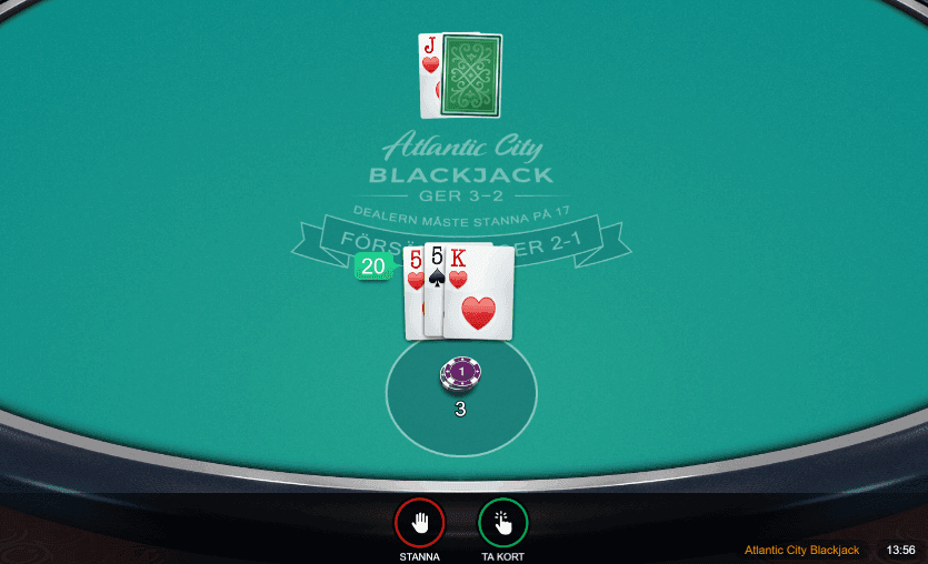 YoYo Casino Atlantic City Blackjack