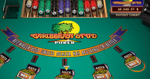 Caribbean Stud Poker-bord online