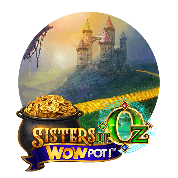 Sisters of Oz WowPot! slot logga