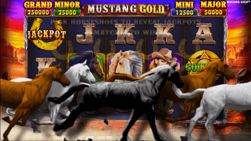 Mustang Gold funktioner jackpot