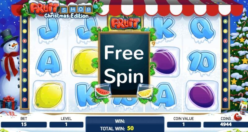 fruit shop Christmas - free spins