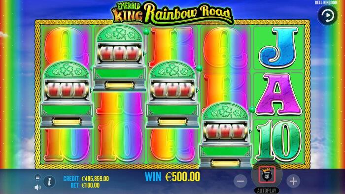 Emerald King Rainbow Road - bonusspel