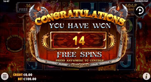 Power of Thor Megaways - Free Spins