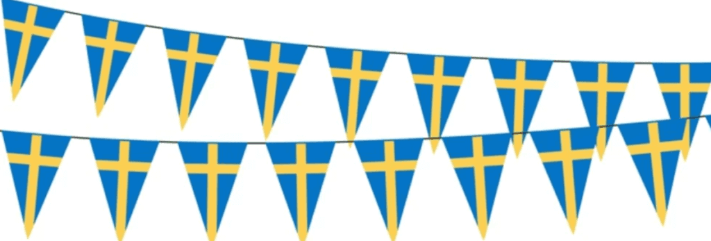 Nationaldagen special - vimplar - svenska
