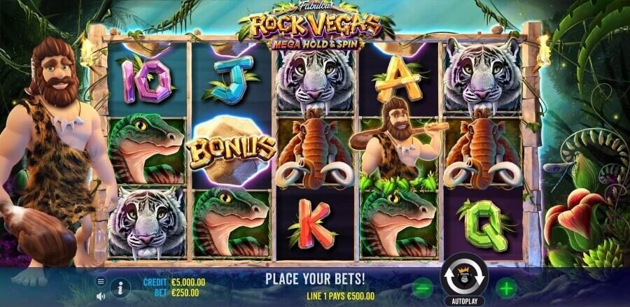 Rock Vegas - spelplan symboler
