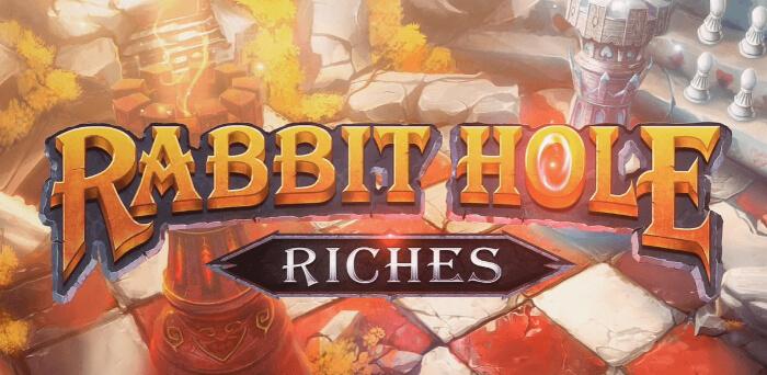 text Rabbit hole Riches - spelautomat