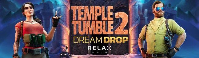 spelautomaten Temple Tumble 2 - äventyrare och text