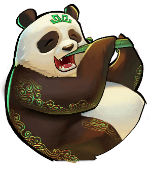 Black and White Panda eating Bamboo - Big Bamboo slot