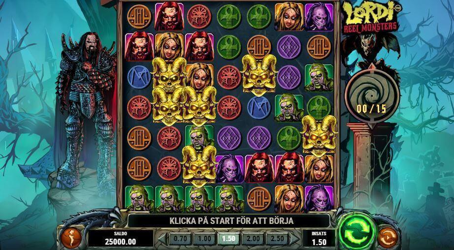 spelplan - Lordi Reel Monsters spelautomat