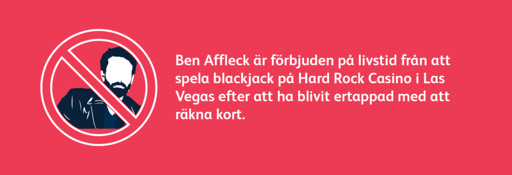 Ben Affleck får inte spela blackjack i Las Vegas