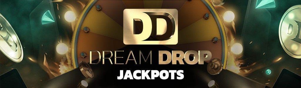 Banner visar tekniken Dream Drop Jackpots