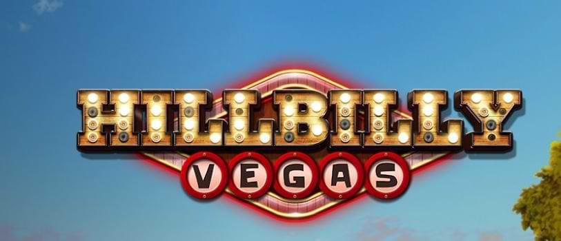 klassisk vegasskylt med blå bakgrund och text HillBilly Vegas - veckans slot
