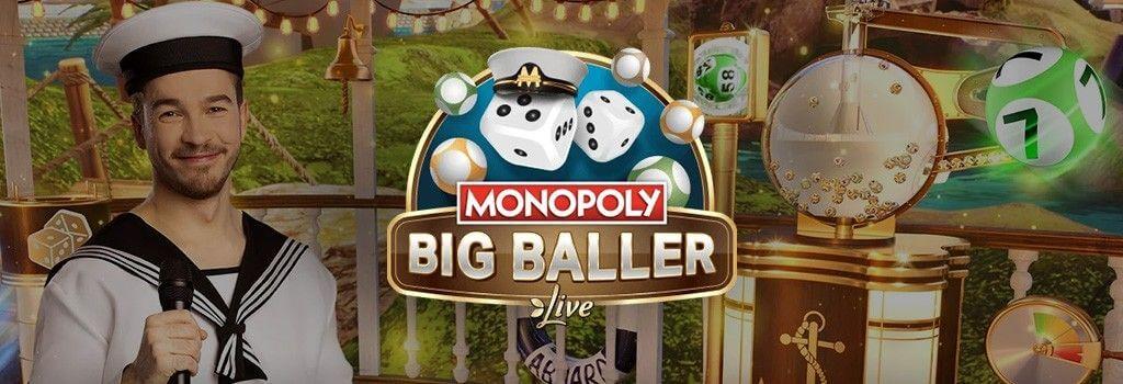 Manlig livedealer i sjomanskostym - Monopoly Big Baller Live casinospel recension