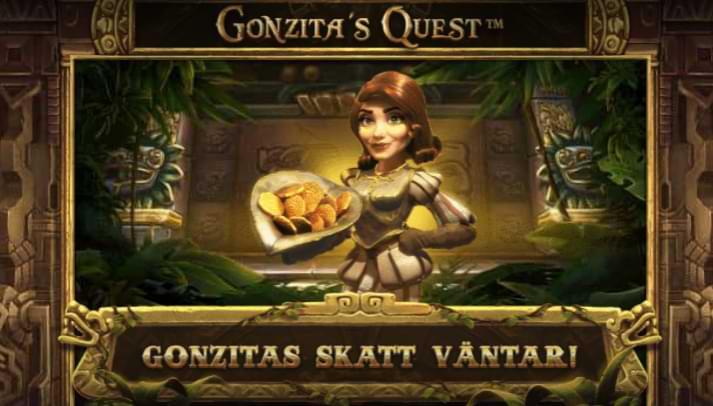Gonzita i rustning hatt med guldpengar Gonzitas Quest