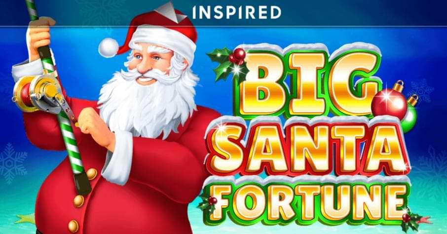 Jultomte med fiskespo - text Big Santa Fortune - spelautomat recension