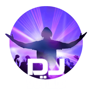 Rund lila logo med DJ med armarna uppat och text DJ Wild - Veckans slot
