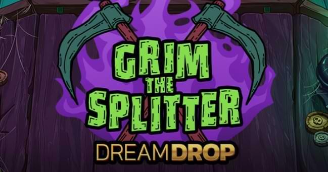 2 yxor i kors med gron text Grim the Splitter - DreamDrop jackpott - spelautomat recension