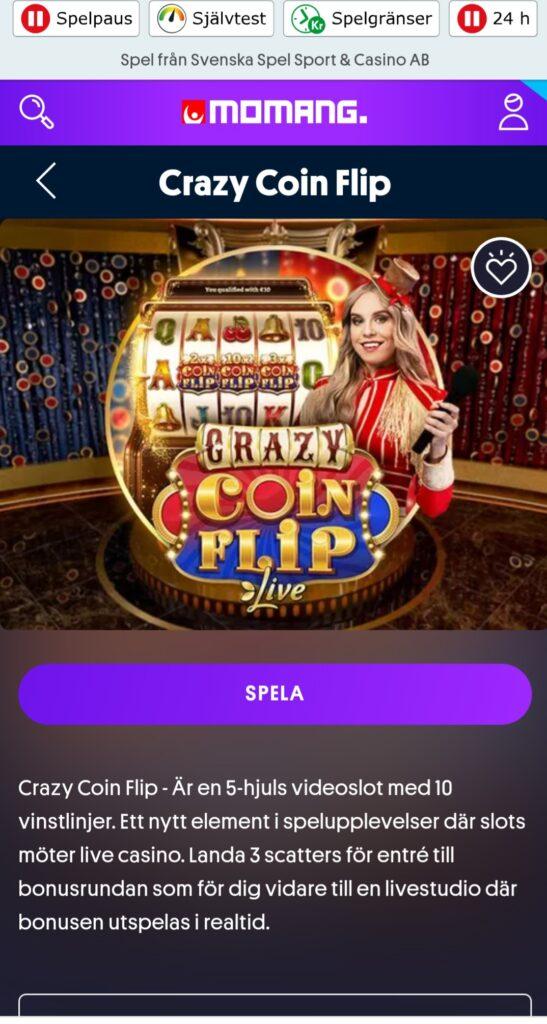Momang Casino Crazy Coin Flip videoslot