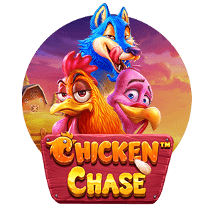 Kyckling, kalkon och bla varg - text Chicken Chase spelautomat
