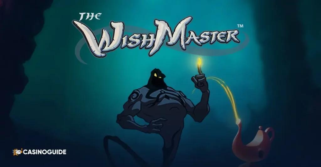 Anden i flaskan med mask - text the WishMaster - spelautomat netent recension