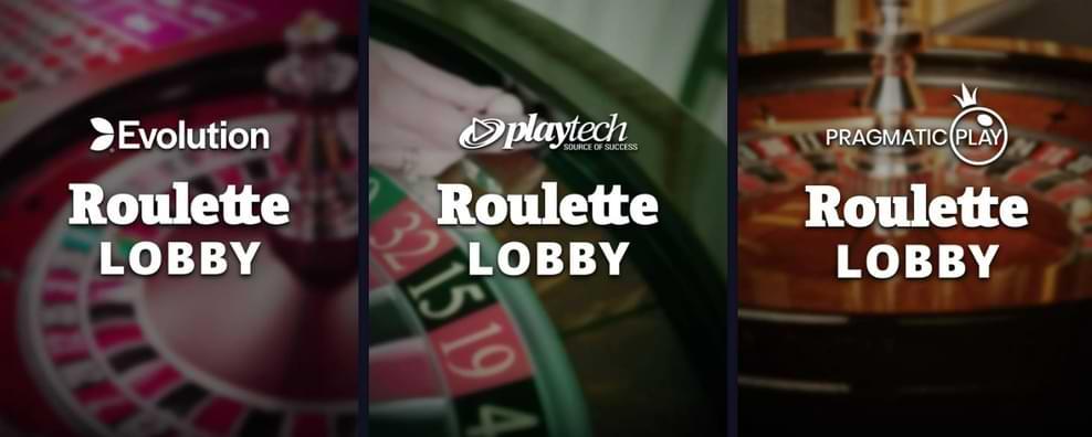 roulettehjul - 3 tillverkare av spel Roulette Lobby - X3000 Casino recension
