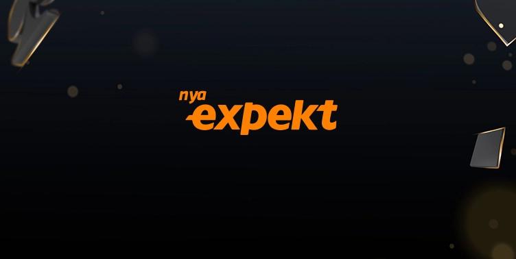 Svart bakgrund orange text nya expekt - CasinoGuide.se
