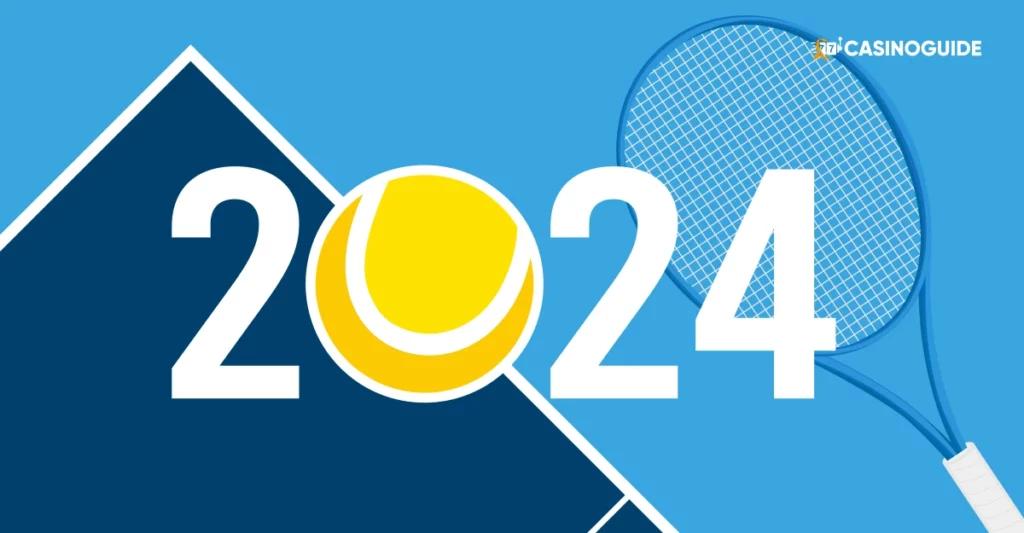 Tennisracket boll Australian Open 2024