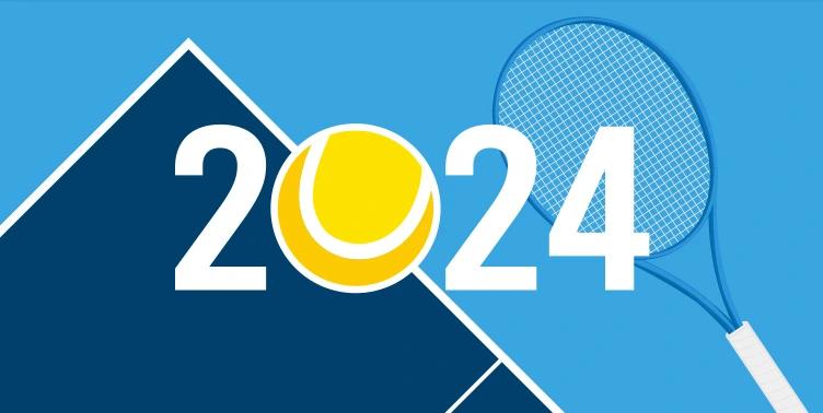 Tennisracket boll Australian Open 2024