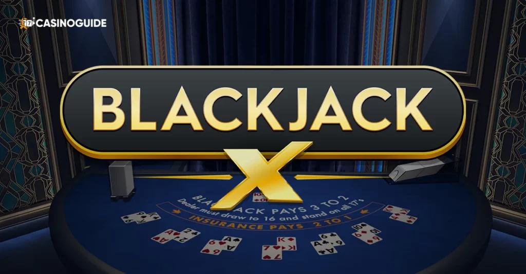 Blackjackbord livecasino Blackjack X