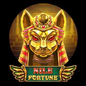 egyptisk gyllene katt Nile Fortune slot logga