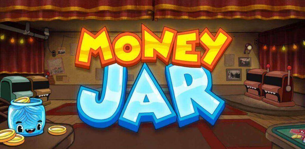 Lokal med tecknade spelautomater - bla burk med ogon - Money Jar