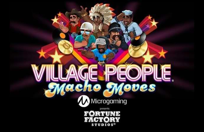 Indian, sjoman, cowboy Polis, byggnadsarbetare text Village People Macho Moves - spelautomat online Microgaming