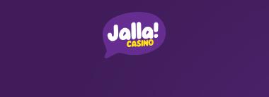 lila bakgrund - pratbubbla med text - Jalla! Casino