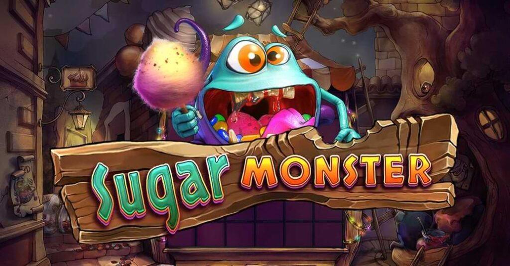 Trad o hus - gront monster med godis - Sugar Monster slot - recension