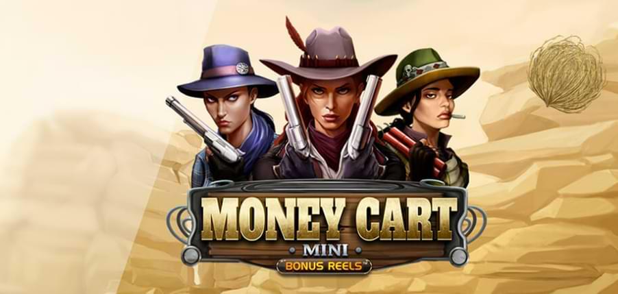 3 cowboy tjejer i oknen - Maria Casino Money Cart Bingo